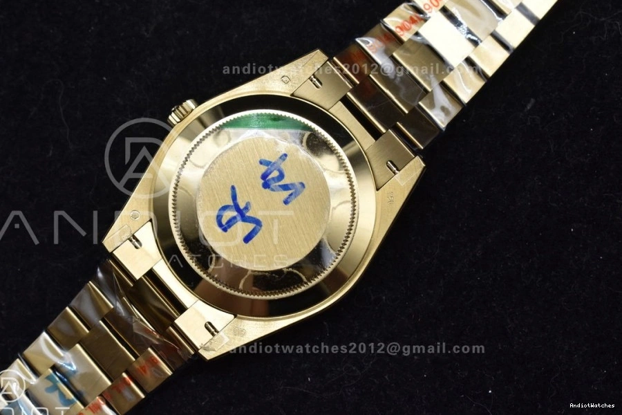 Diamond DayDate GoAnywhere Markers Bracelet Weight President YG Gold Dial A3255 904L Gain 723 V Steel GMF 40 On 0906